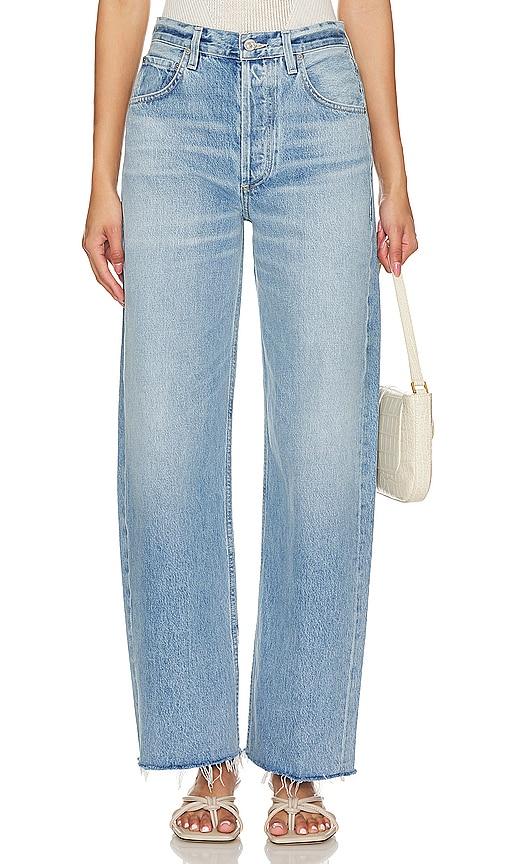 Citizens of Humanity Ayla Split Hem Jeans in Denim-Medium by CITIZENS OF HUMANITY