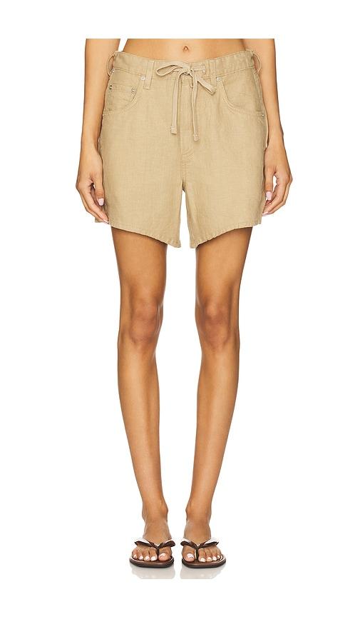 Citizens of Humanity Brynn Drawstring Short in Tan by CITIZENS OF HUMANITY