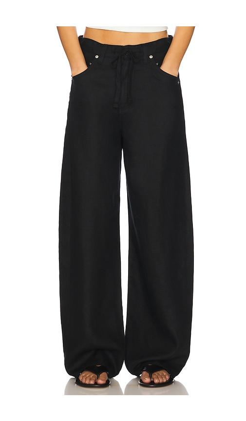 Citizens of Humanity Brynn Drawstring Trouser in Black by CITIZENS OF HUMANITY