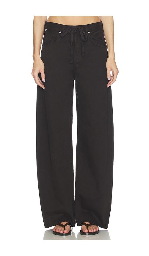 Citizens of Humanity Brynn Drawstring Trouser in Black by CITIZENS OF HUMANITY