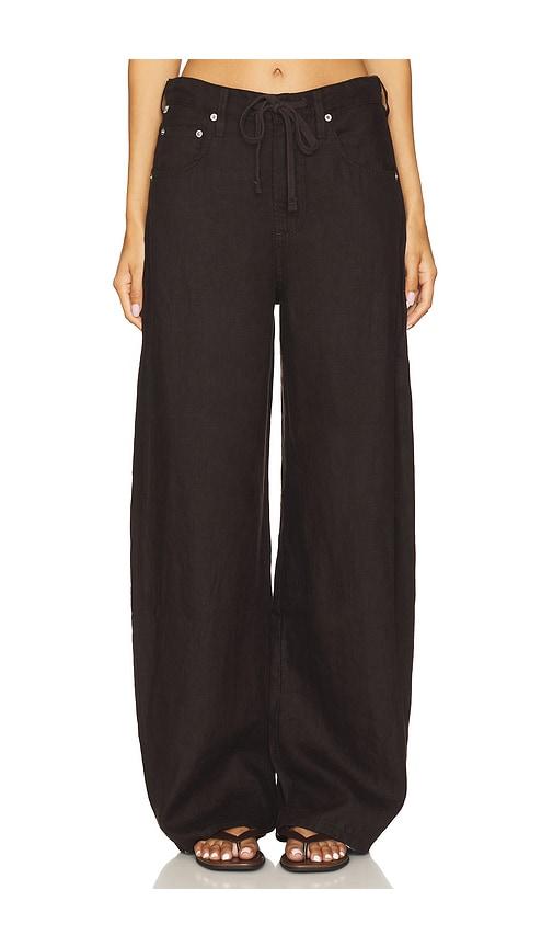 Citizens of Humanity Brynn Drawstring Trouser in Brown by CITIZENS OF HUMANITY
