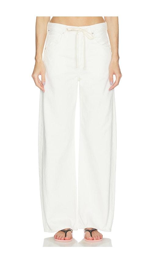 Citizens of Humanity Brynn Drawstring Trouser in Ivory by CITIZENS OF HUMANITY