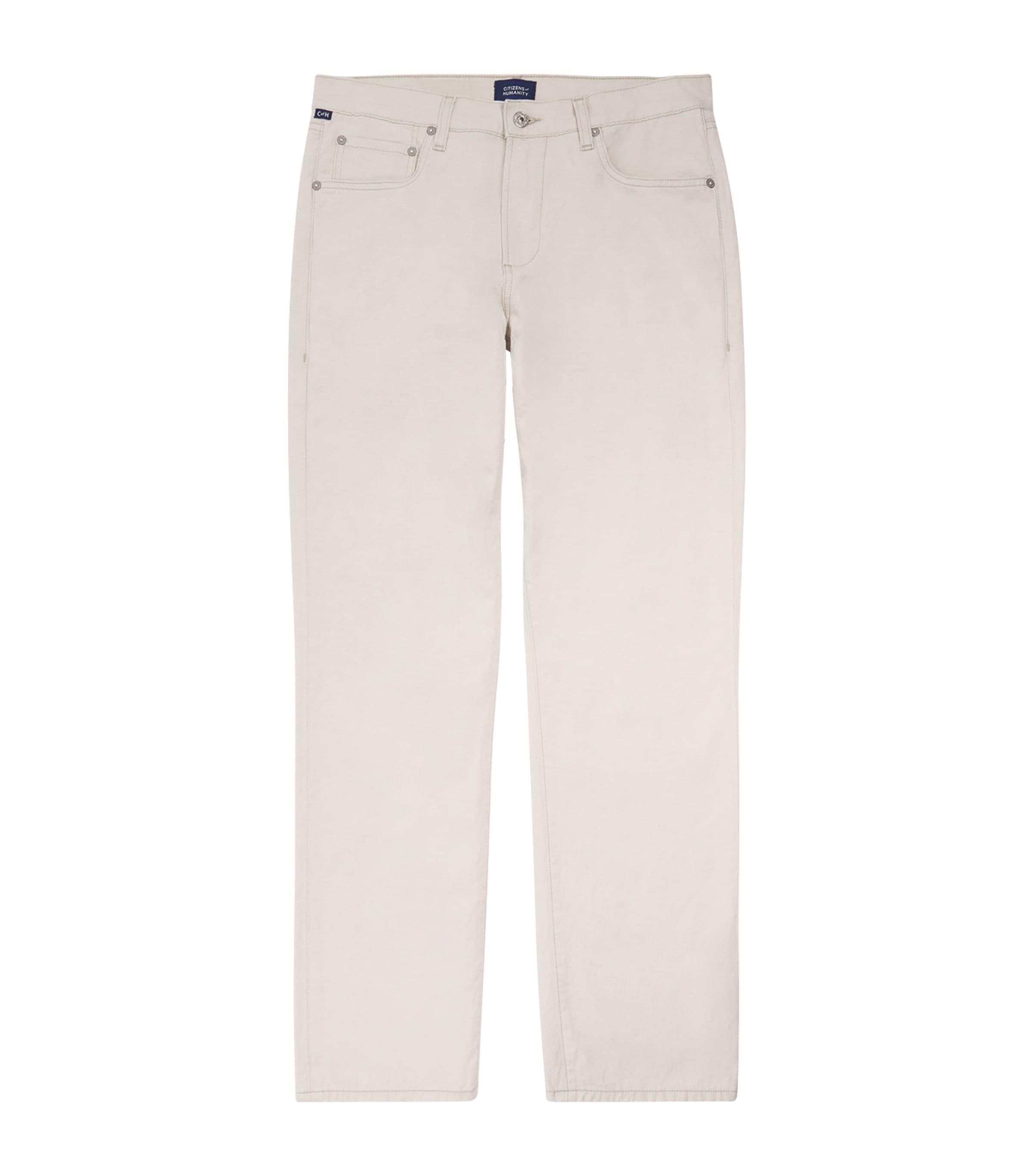 Citizens of Humanity Cotton-Linen Elijah Straight Jeans by CITIZENS OF HUMANITY