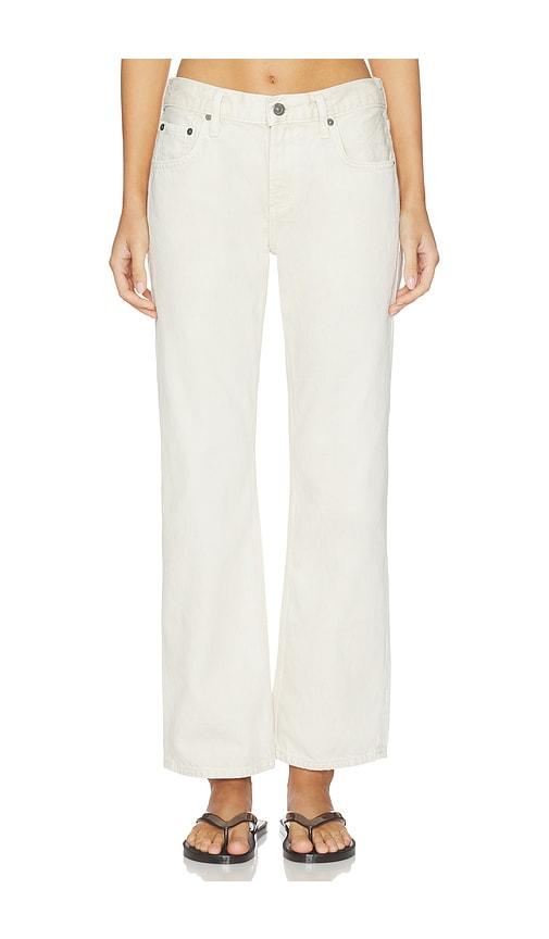 Citizens of Humanity Faye Vintage Straight Jeans in Cream by CITIZENS OF HUMANITY
