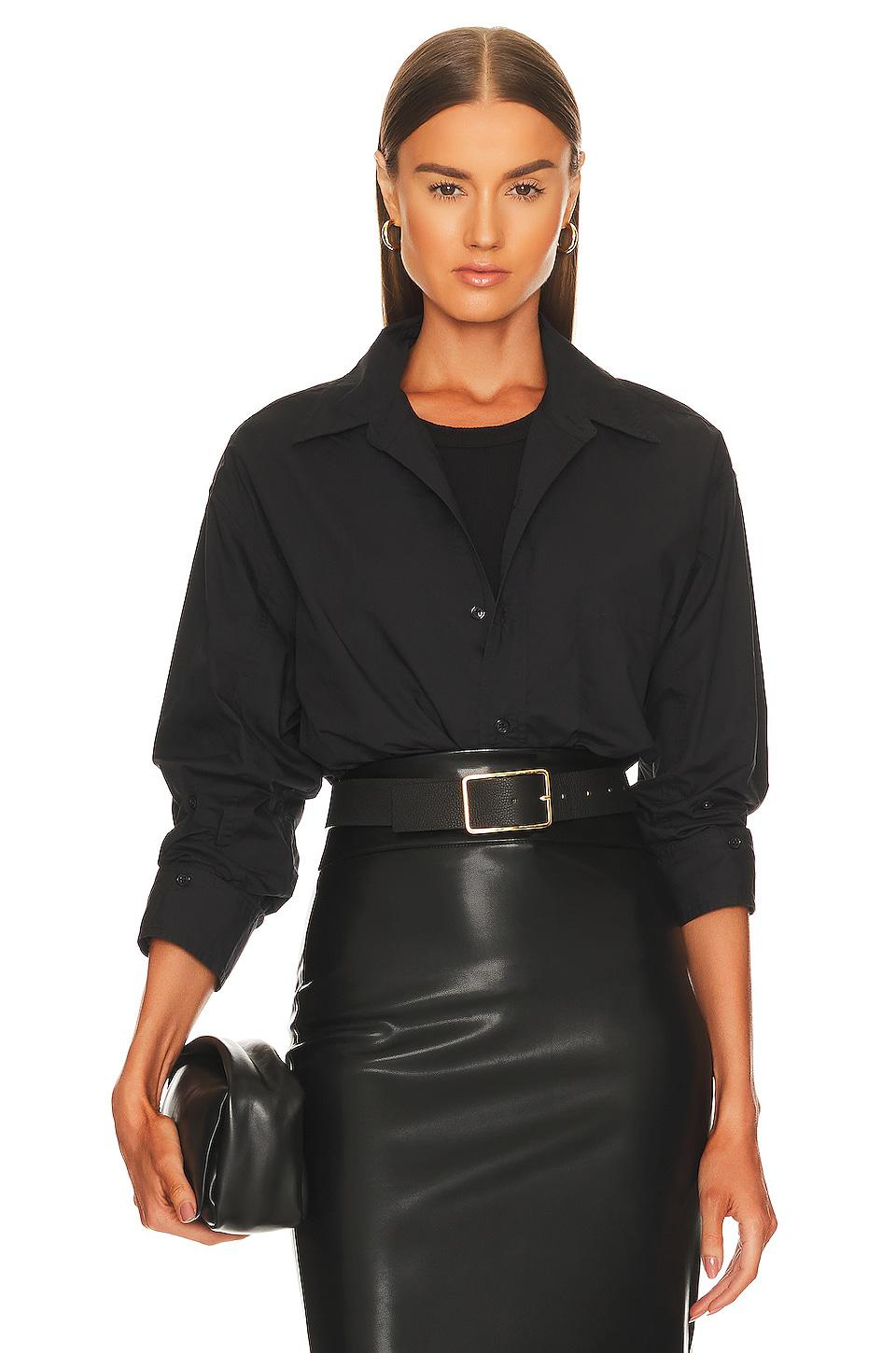 Citizens of Humanity Kayla Shirt in Black by CITIZENS OF HUMANITY
