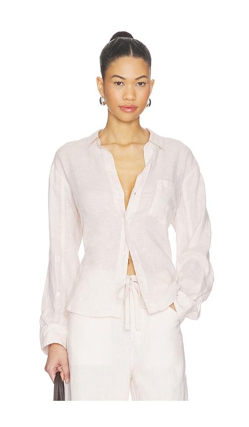 Citizens of Humanity Kayla Shrunken Shirt in Cream by CITIZENS OF HUMANITY