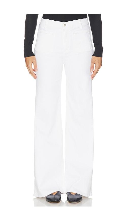 Citizens of Humanity Kimberly Patch Pocket Flare Jeans in White by CITIZENS OF HUMANITY