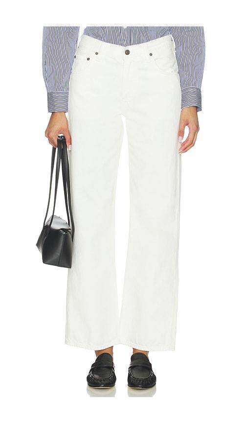 Citizens of Humanity Lindz Easy Straight Jeans in White by CITIZENS OF HUMANITY