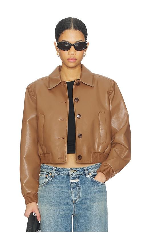 Citizens of Humanity Lola Bomber Jacket in Beige by CITIZENS OF HUMANITY