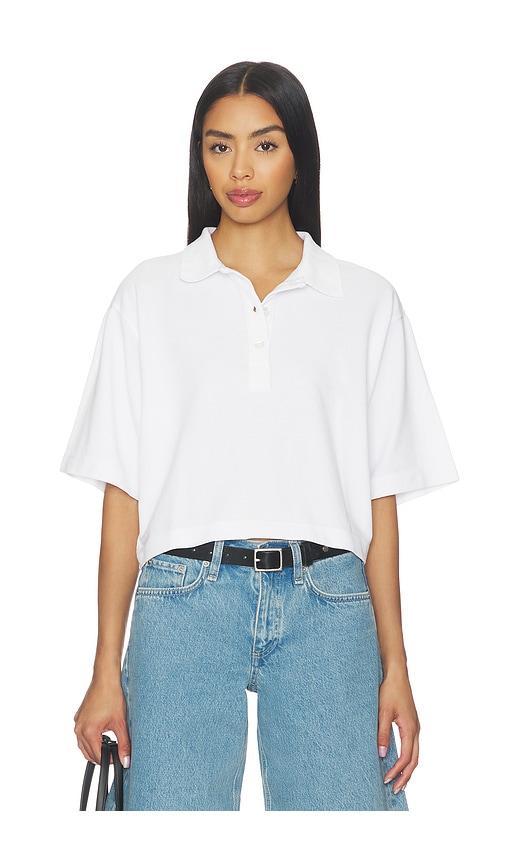Citizens of Humanity Lowen Polo Shirt in White by CITIZENS OF HUMANITY