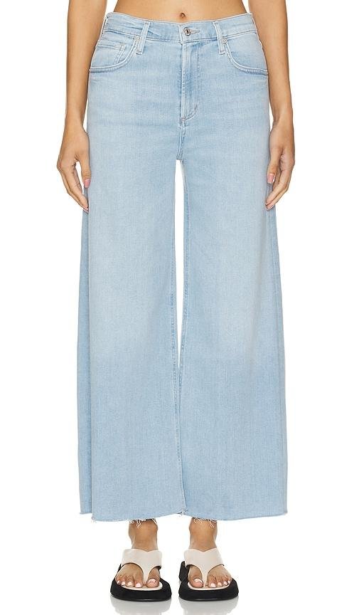 Citizens of Humanity Lyra Crop Wide Leg in Blue by CITIZENS OF HUMANITY