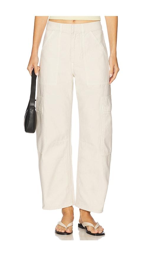 Citizens of Humanity Marcelle Cargo Pant in Cream by CITIZENS OF HUMANITY