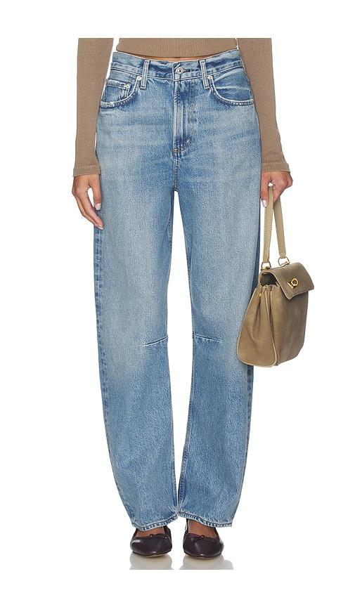 Citizens of Humanity Miro Long Relaxed Jean in Blue by CITIZENS OF HUMANITY