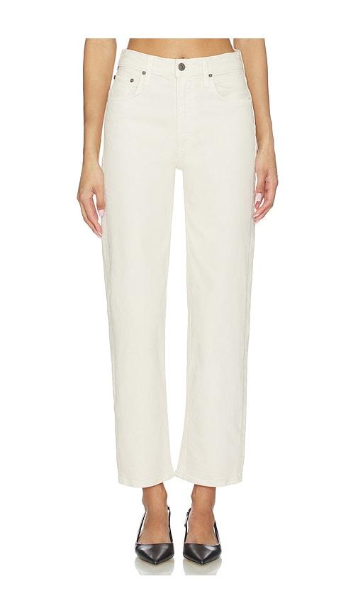 Citizens of Humanity Palma Straight Jeans in Cream by CITIZENS OF HUMANITY