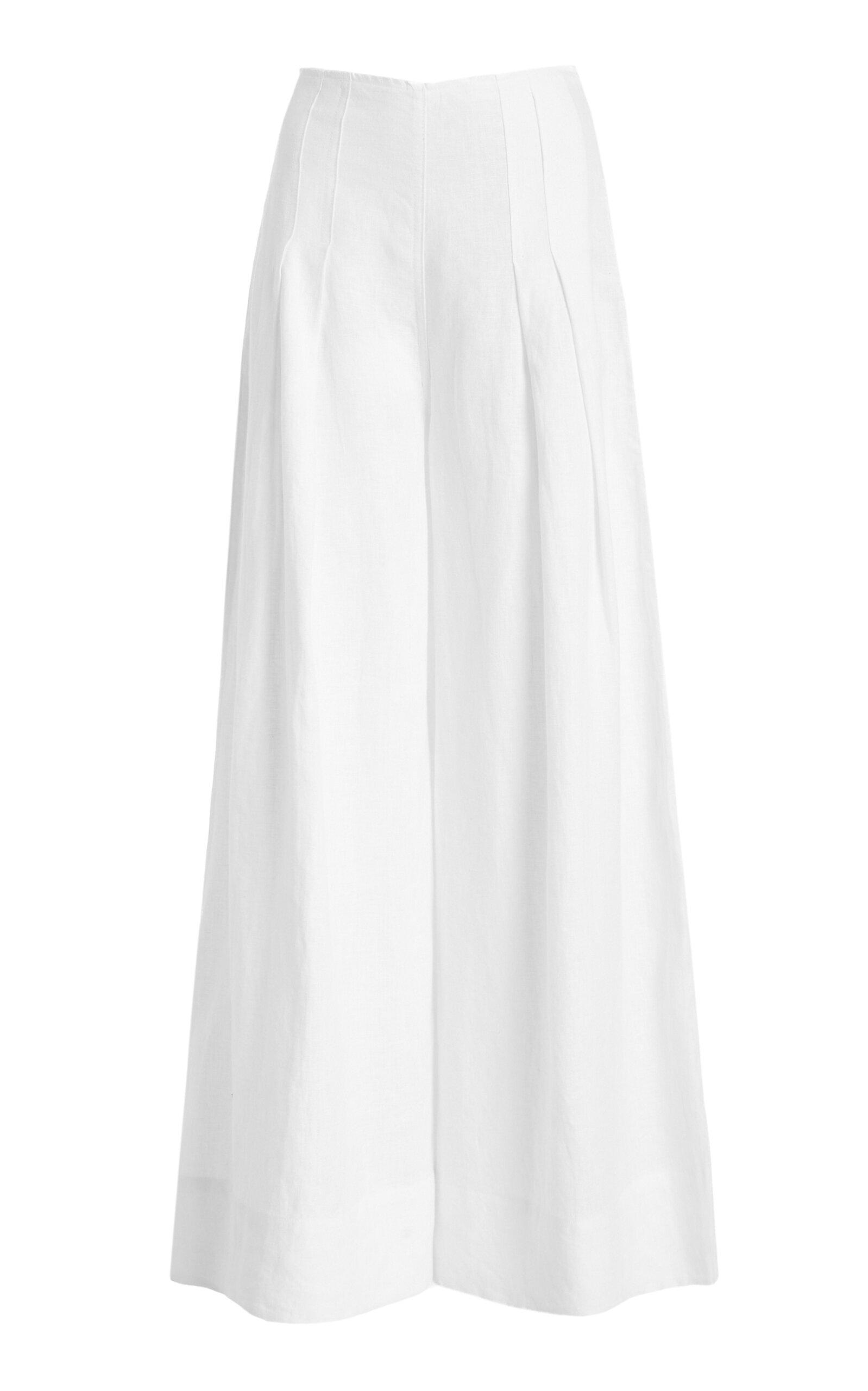 Citizens of Humanity Riviera Pleated Linen Cropped Palazzo Pants - Moda Operandi by CITIZENS OF HUMANITY