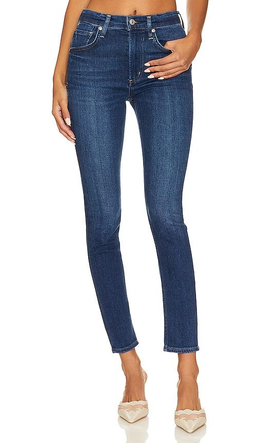 Citizens of Humanity Sloane Skinny Jeans in Denim-Dark by CITIZENS OF HUMANITY