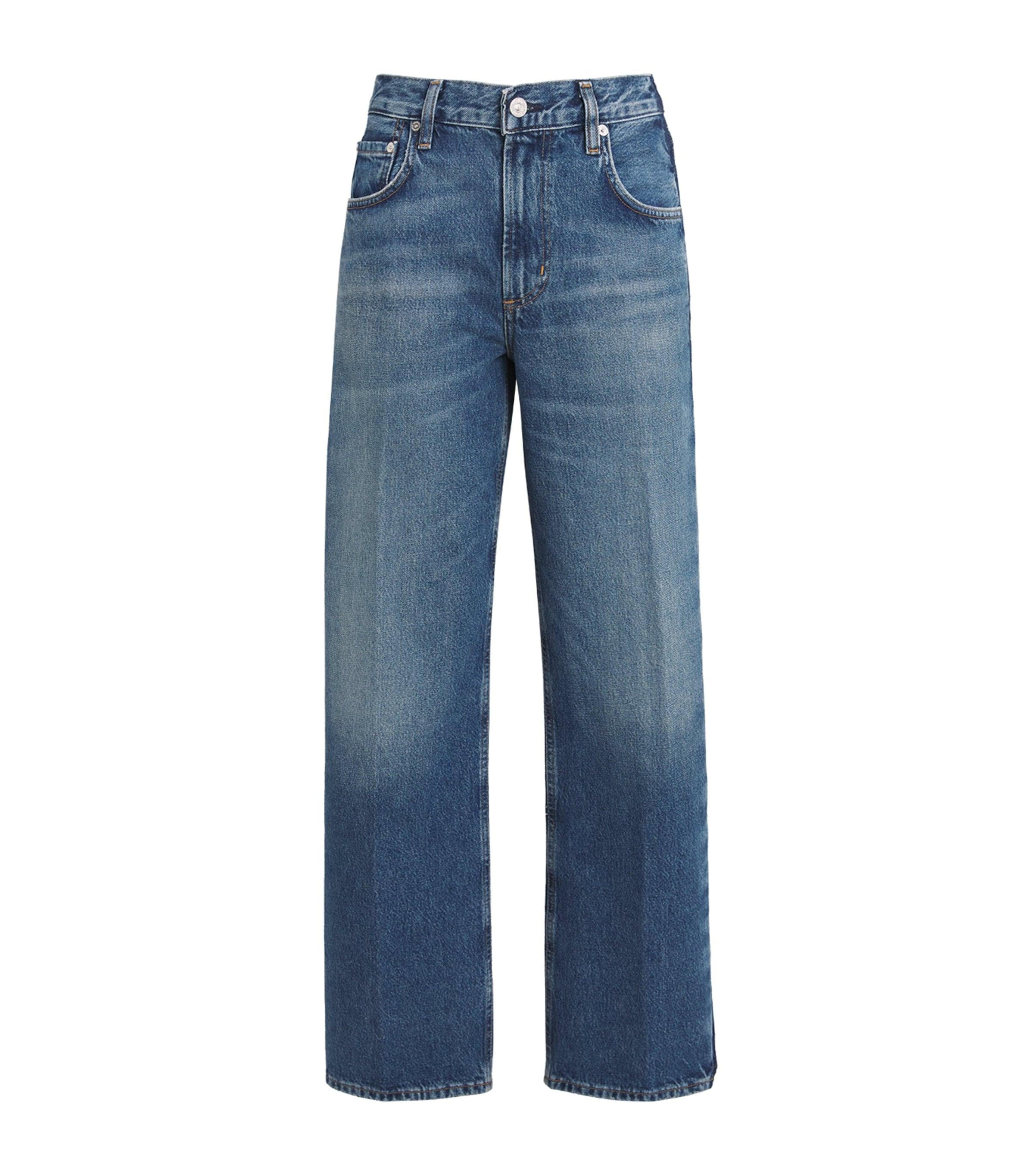 Citizens of Humanity Tuxedo-Detail Lindz Low-Rise Straight Jeans by CITIZENS OF HUMANITY