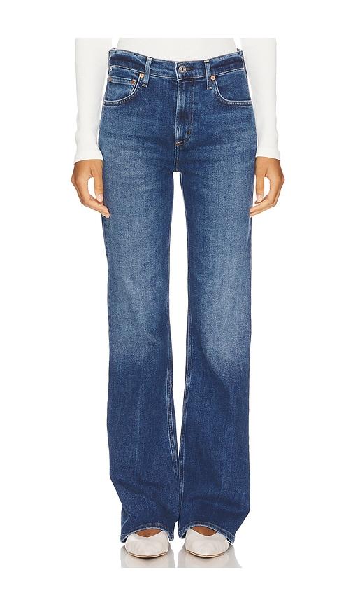 Citizens of Humanity Vidia Mid Rise Boot Jeans in Blue by CITIZENS OF HUMANITY