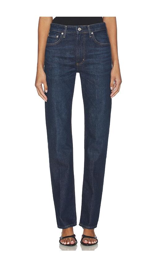 Citizens of Humanity Zurie Straight Leg Jeans in Blue by CITIZENS OF HUMANITY
