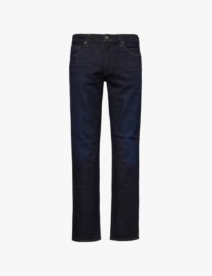 Gage regular-fit straight-leg mid-rise stretch-denim and cashmere jeans by CITIZENS OF HUMANITY