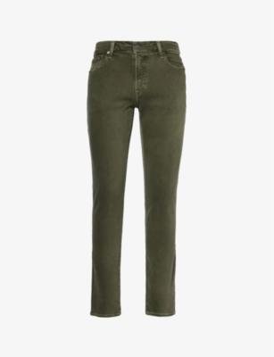 London slim-fit tapered mid-rise stretch-twill trousers by CITIZENS OF HUMANITY