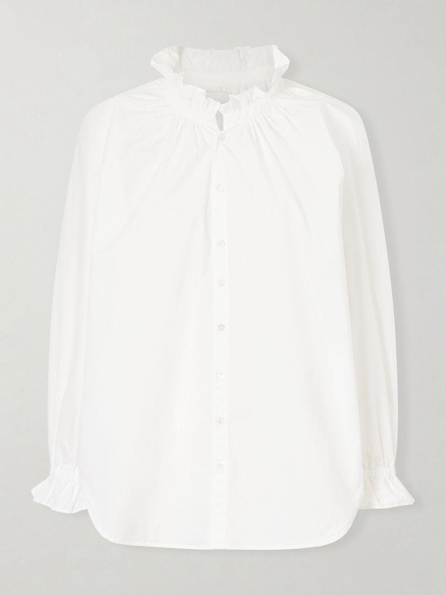 Loretta ruched cotton-poplin shirt by CITIZENS OF HUMANITY
