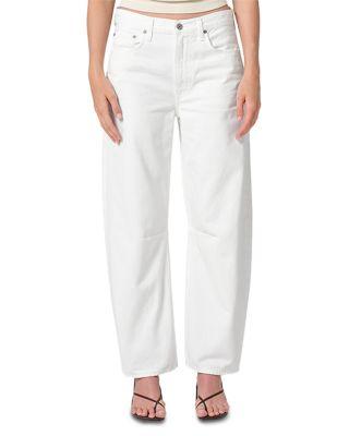 Miro High Rise Ankle Barrel Jeans in Soft White by CITIZENS OF HUMANITY