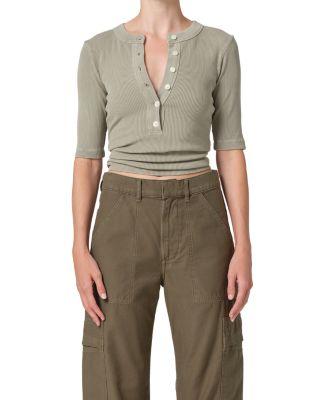 Nali Short Sleeve Henley Top by CITIZENS OF HUMANITY