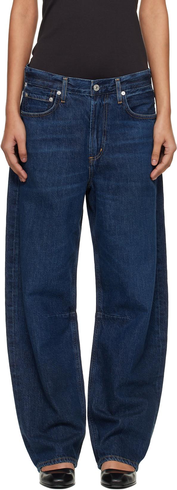 Navy Miro Long Relaxed Jeans by CITIZENS OF HUMANITY