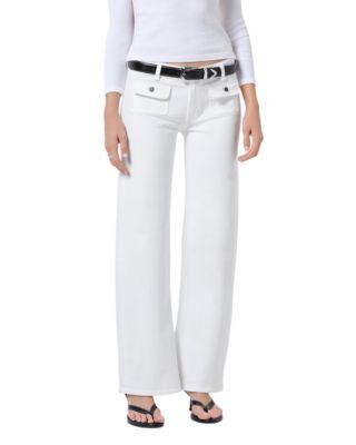 Nora Mid Rise Patch Jeans in Soft White by CITIZENS OF HUMANITY