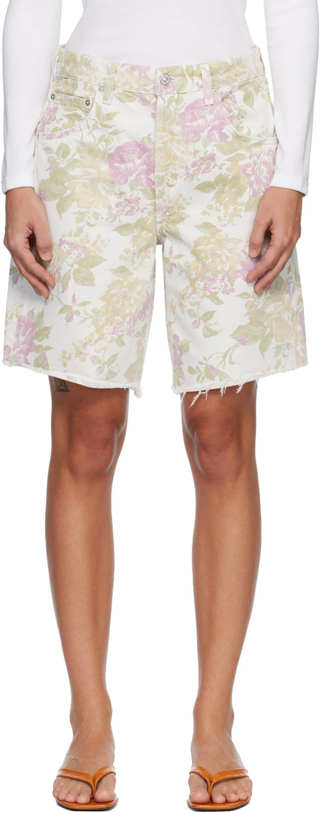 Off-White Ayla Denim Shorts by CITIZENS OF HUMANITY