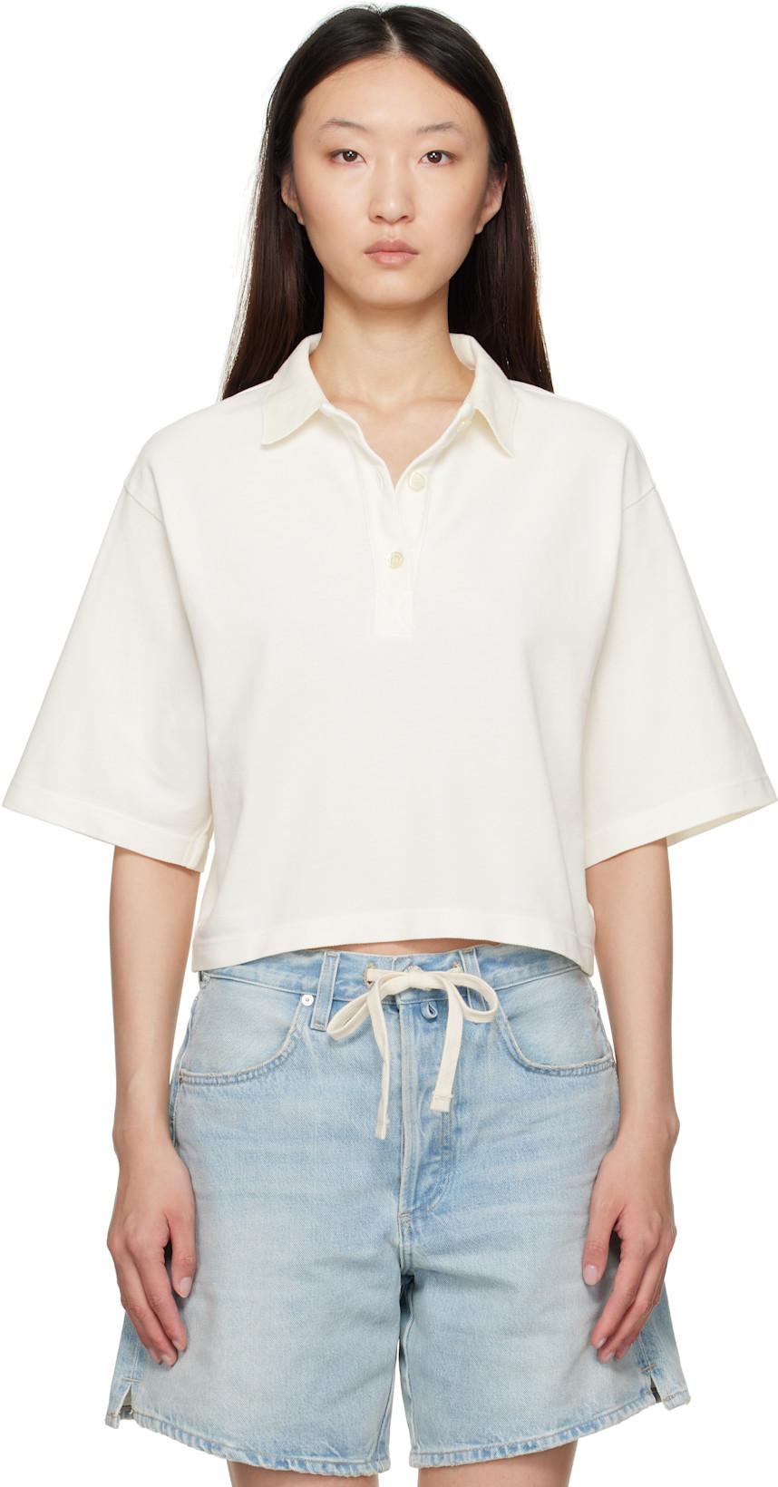 Off-White Lowen Polo by CITIZENS OF HUMANITY