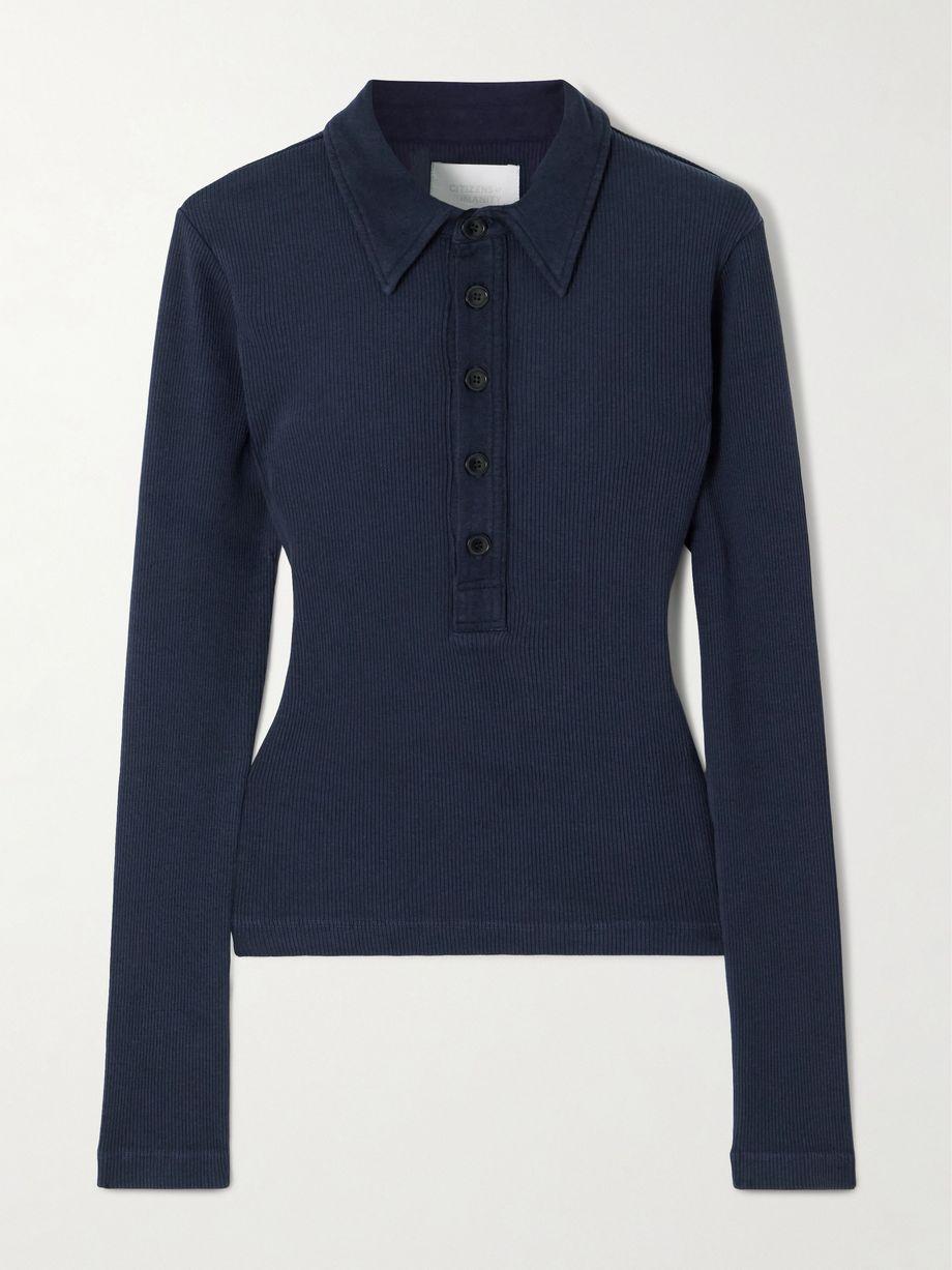 Ribbed jersey polo shirt by CITIZENS OF HUMANITY