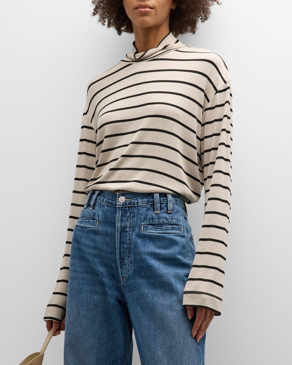 Selma Stripe Long Sleeve Turtleneck by CITIZENS OF HUMANITY
