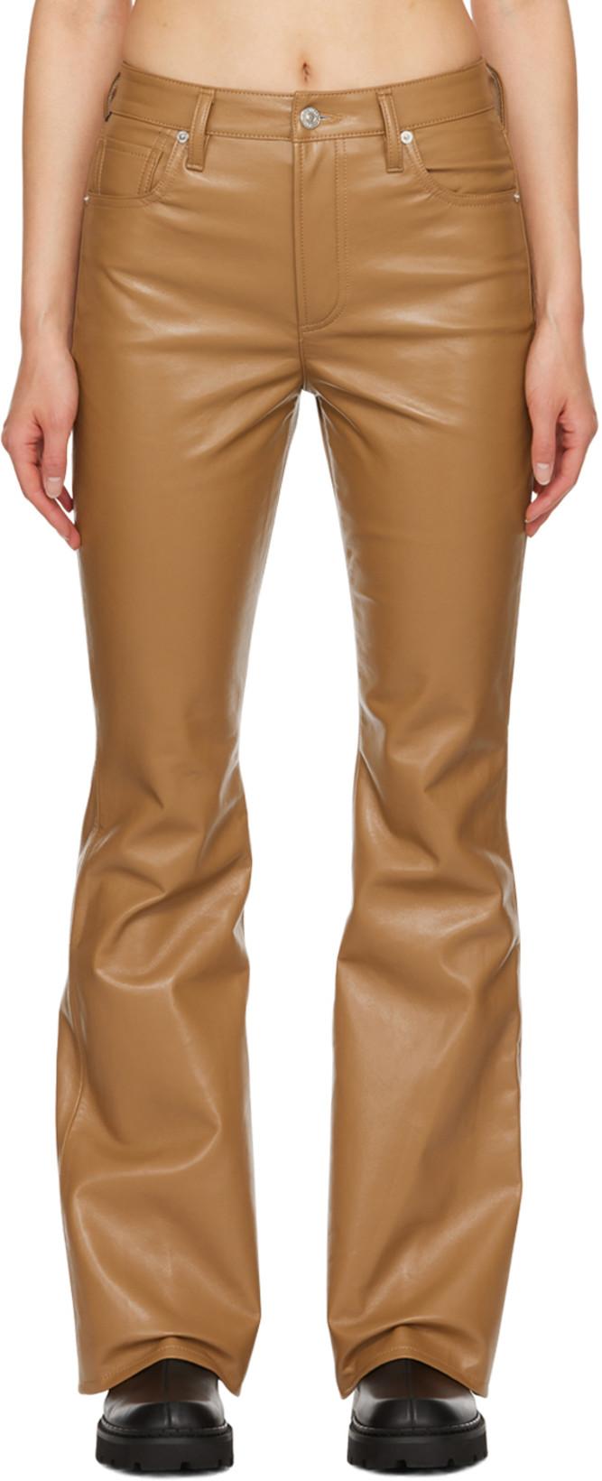 Tan Lilah Leather Pants by CITIZENS OF HUMANITY