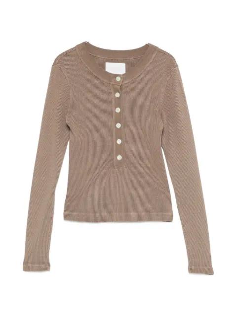 Varra Henley ribbed-knit top by CITIZENS OF HUMANITY