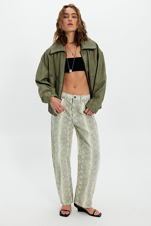 Citizens of Humanity Miro Long Relaxed Printed Jeans by CITIZENS OF HUMANITY | FREE PEOPLE