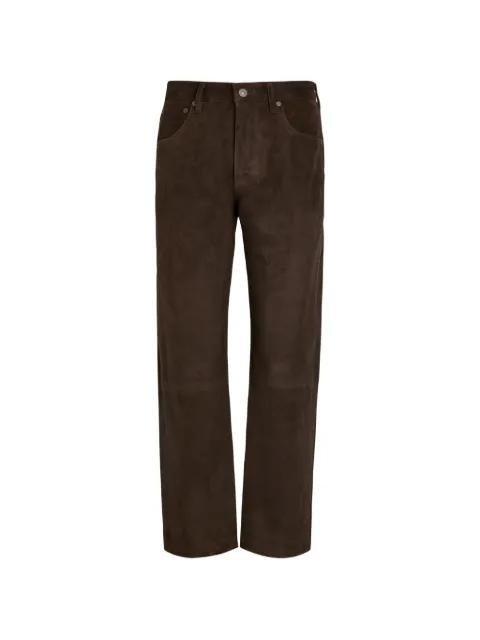 suede straight-leg trousers by CITIZENS OF HUMANITY
