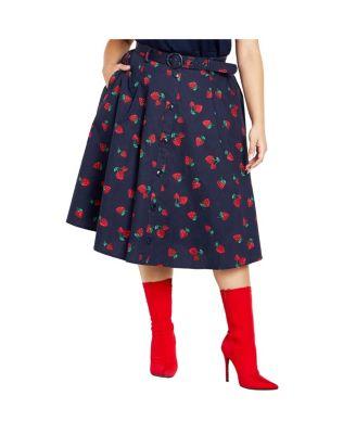 Plus Size Siena Midi Skirt by CITY CHIC