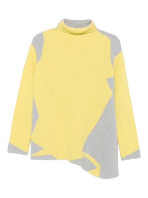 panelled wool sweater by CIVIDINI
