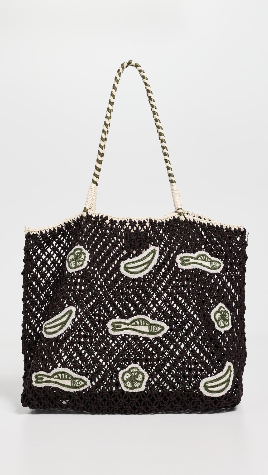 Lete Macrame Tote Bag by CLARE V.