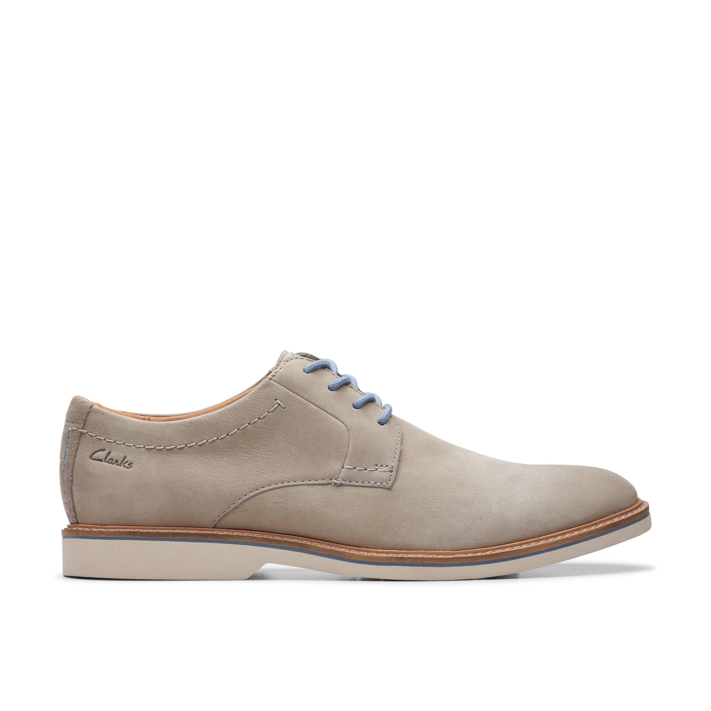 Atticus LT Lace Grey Nubuck Oxford Shoes by CLARKS