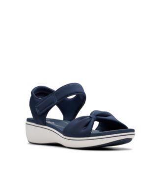 Cloudsteppers Women's Breeze Rae Sara Riptape Flat Sandals by CLARKS