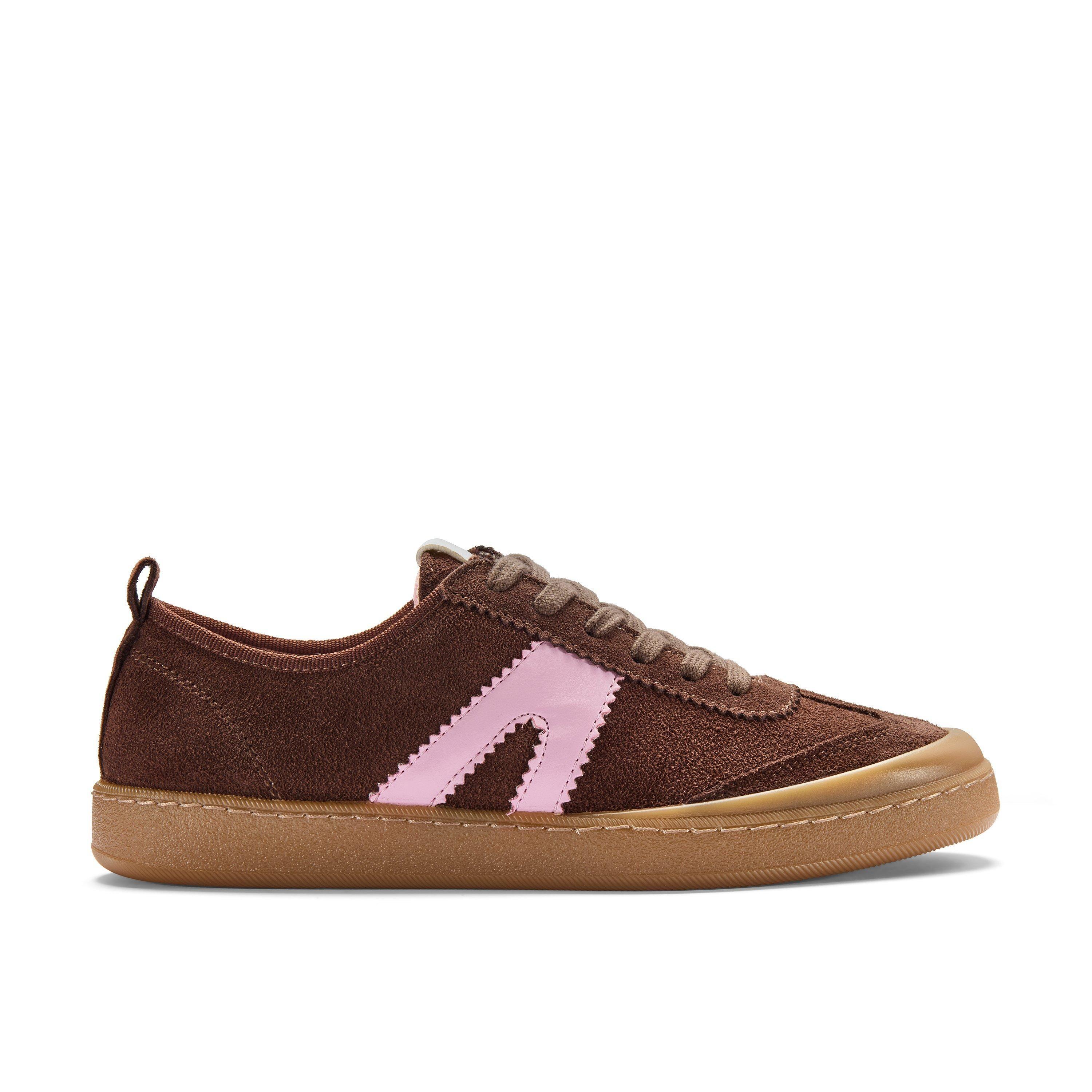 Coralea Lace Brown Combination Trainers by CLARKS