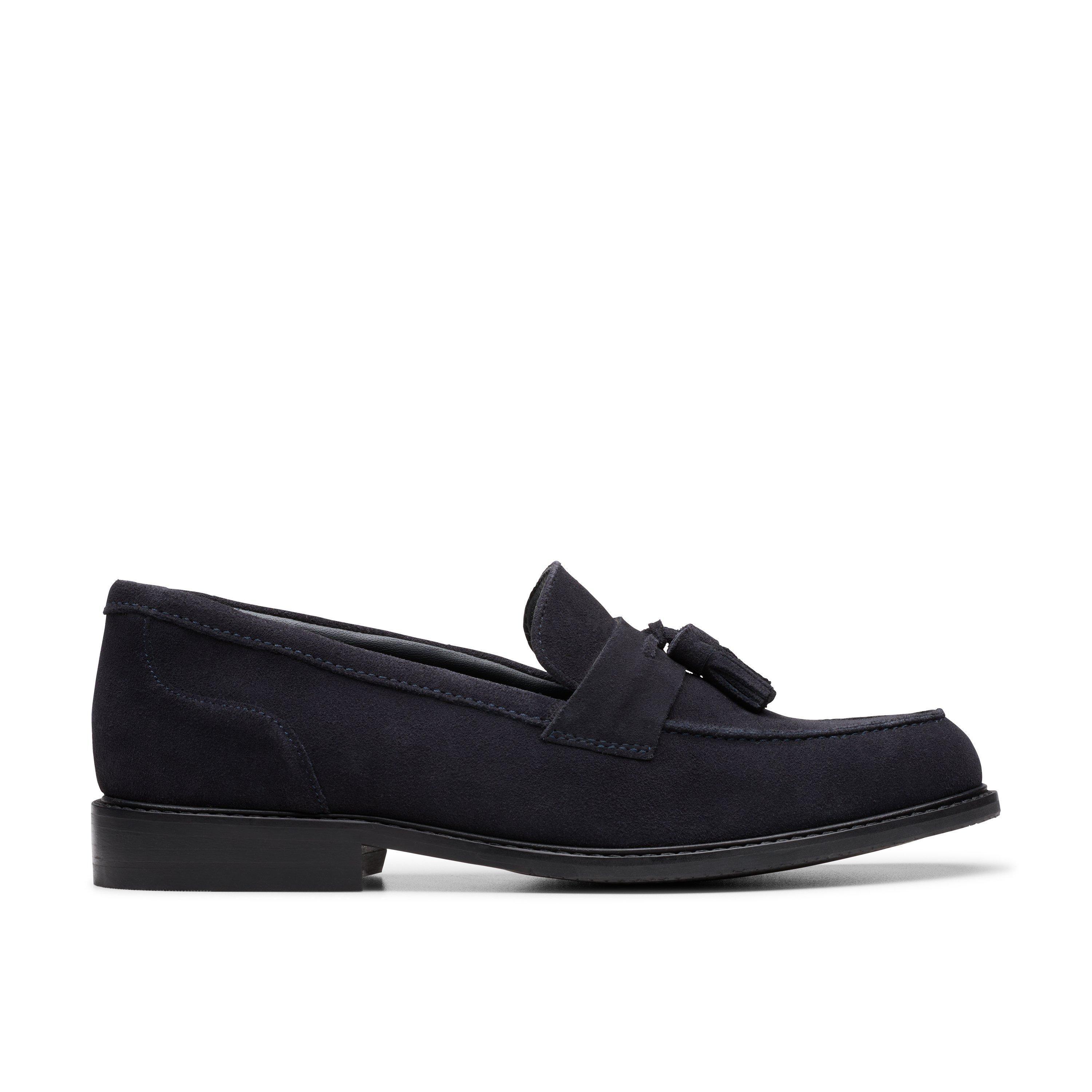 Craft Arlo Step Navy Suede Slip Ons by CLARKS