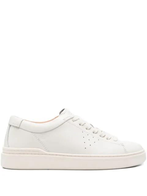 Craft leather perforated sneakers by CLARKS