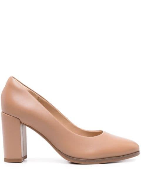Freva 85mm leather pumps by CLARKS