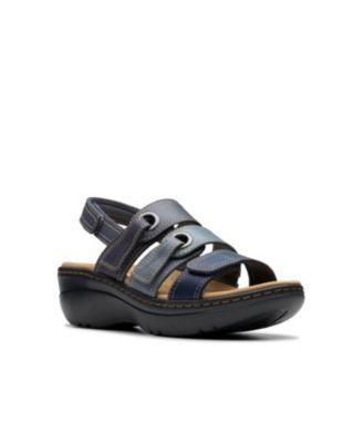 Merliah2 Bali Wedge Leather Casual Sandals by CLARKS