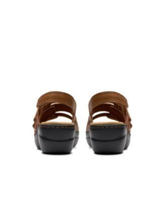 Merliah2 Bali Wedge Leather Casual Sandals by CLARKS