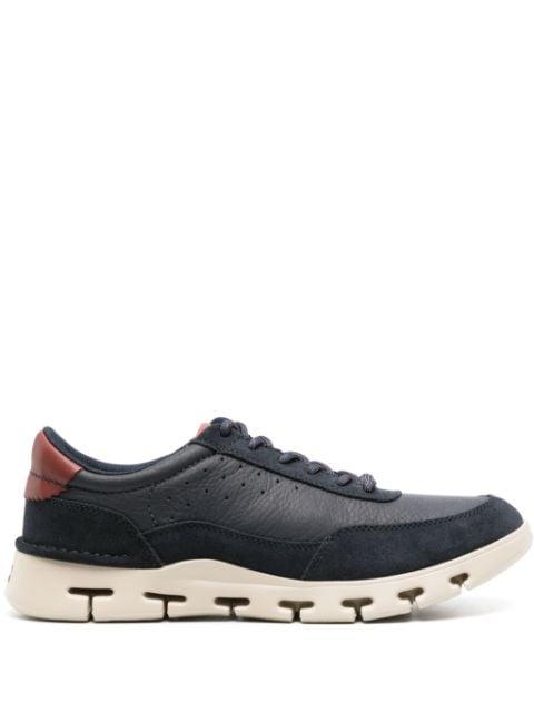 Nature X One leather sneakers by CLARKS